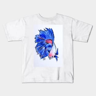 Art Doodle No. 33 Betta Fish Kids T-Shirt